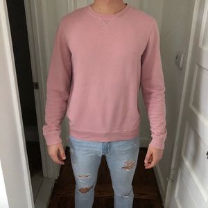 H&M Men’s Light Pink crewneck sweatshirt